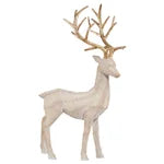 Christmas Deer Family with Trees, Set of 5