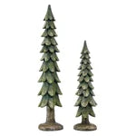 Christmas Deer Family with Trees, Set of 5