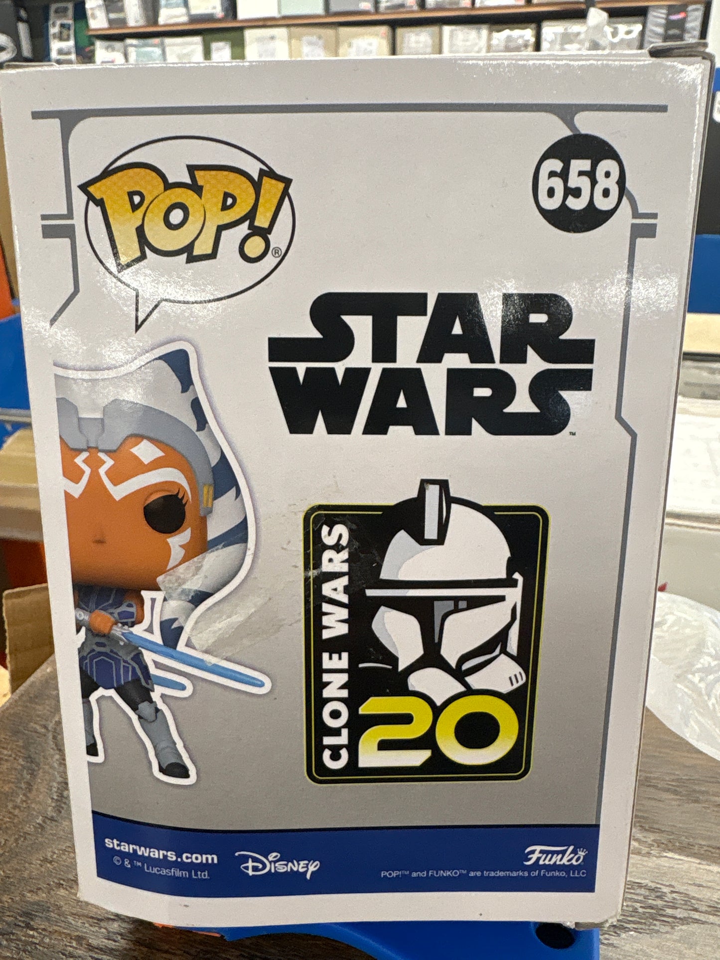 Funko Pop! Star Wars: CW20- Ahsoka - Star Wars: Clone Wars - Amazon Exclusive - Collectible Vinyl Figure - Gift Idea - Official Merchandise - Toys for Children and Adults - TV Fans
