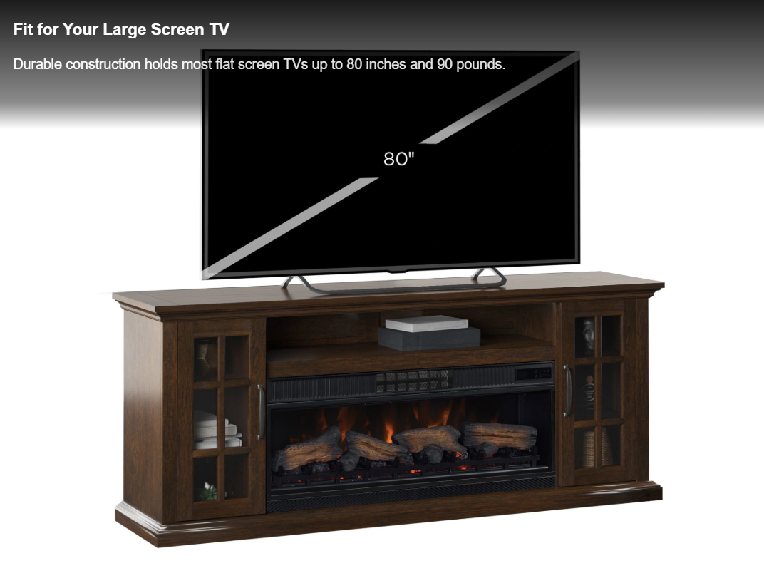 TV Console with Electric Fireplace-Tresanti