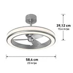 Artika Edwin 23" LED Chandelier Ceiling Fan