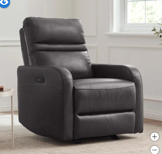 Power Leather Rocker/Recliner-Aldryn