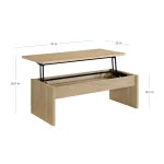 Whitlee Lift-Top Coffee Table-Natural Color