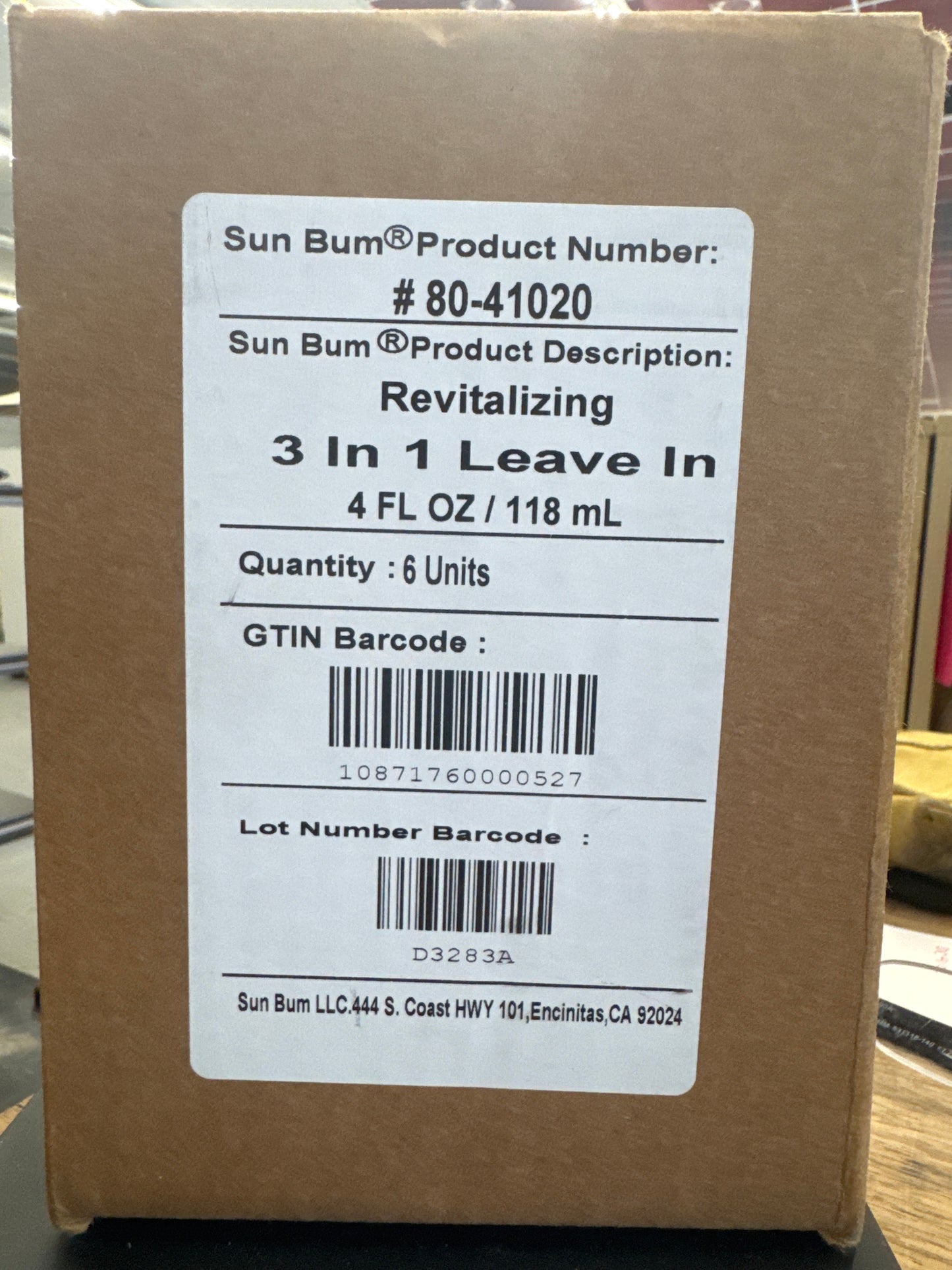 Sun Bum 3 in 1 leave in pack of 6