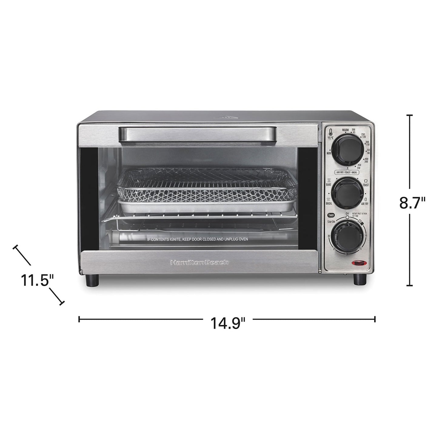 Hamilton Beach Sure-Crisp Air Fryer Toaster Oven