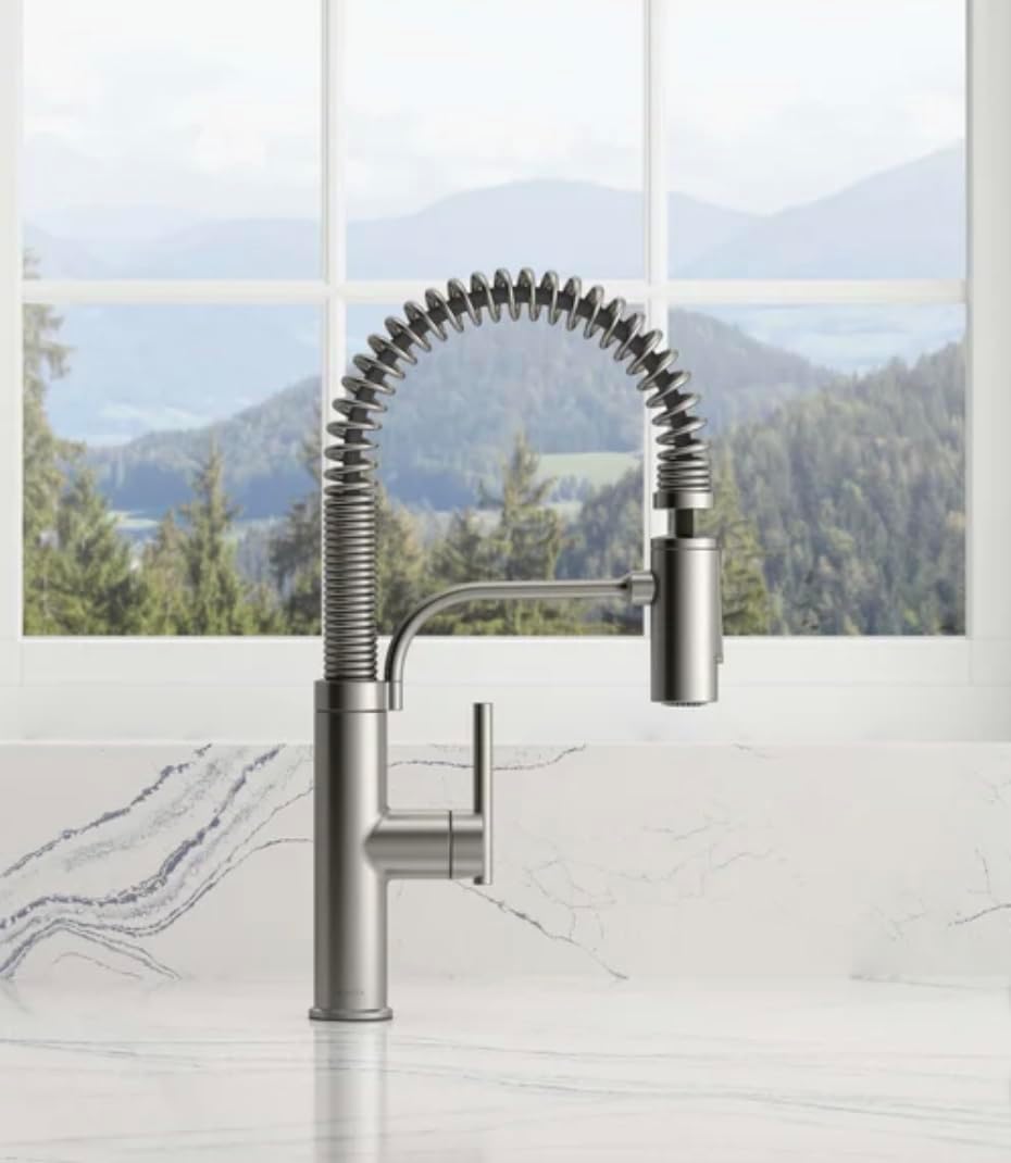 Kohler Provo Semi-Pro Kitchen Faucet-Stainless
