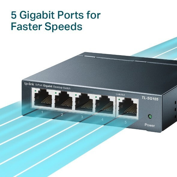 TP-LINK Technologies TP-Link (TL-SG105) 5-Ports External Switch