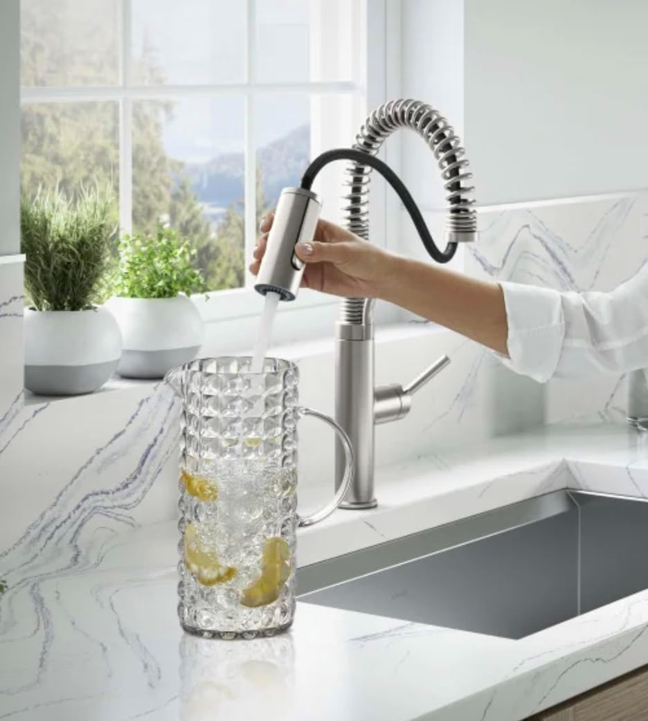 Kohler Provo Semi-Pro Kitchen Faucet-Stainless