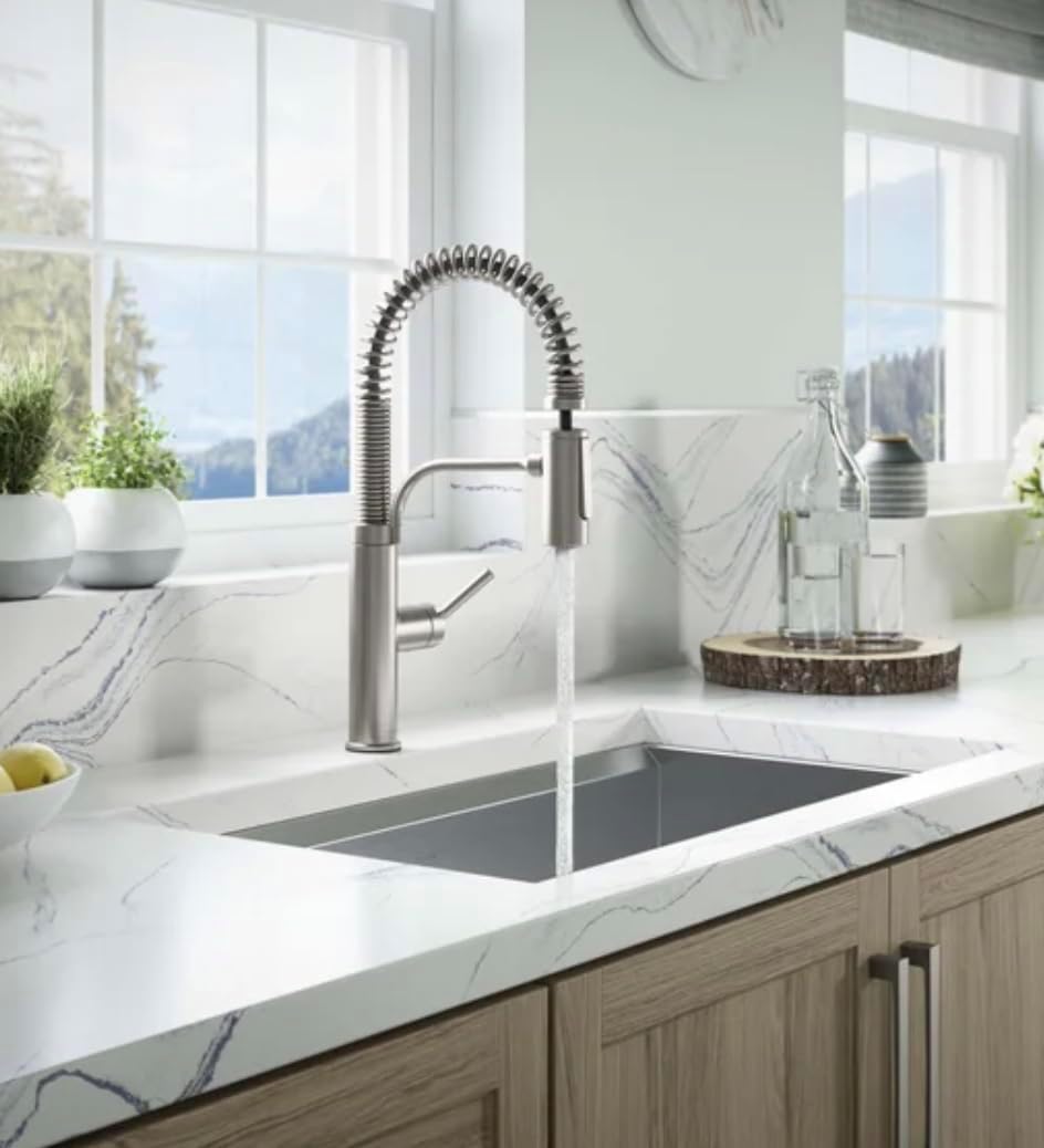 Kohler Provo Semi-Pro Kitchen Faucet-Stainless