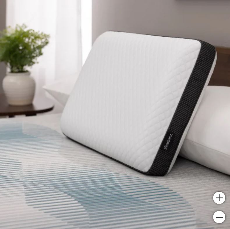 Beautyrest DualCool Carbon Fiber Memory Foam Pillow with AquaCool Technology
