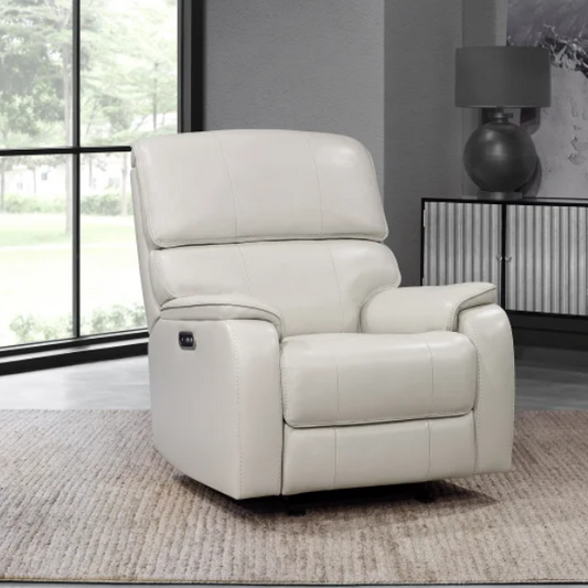 Barcalounger Columbia Leather Power Glider Recliner