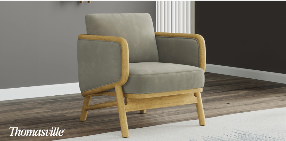 Fabric Accent Chair-Mokena