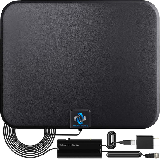 U MUST HAVE Amplified HD Digital TV Antenna Long 180 Miles Range - Support 4K 10