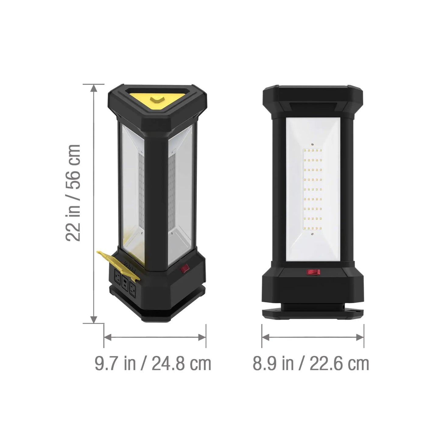 Koda tower work light with power and USB ports