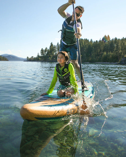 2024 Performer 11' Inflatable Paddle Board - Deep Sea/Isle Green