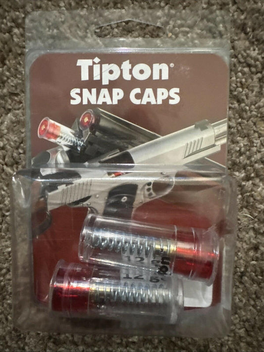 Tipton Snap Caps 12 Gauge-Precision Metal Base Snap Cap-Pack of 2-280986