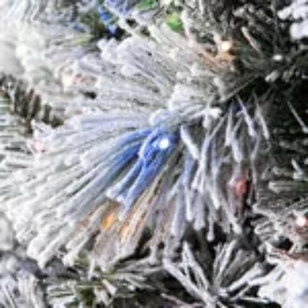 7.5 ft 1150 micro LED Christmas Tree-flocked