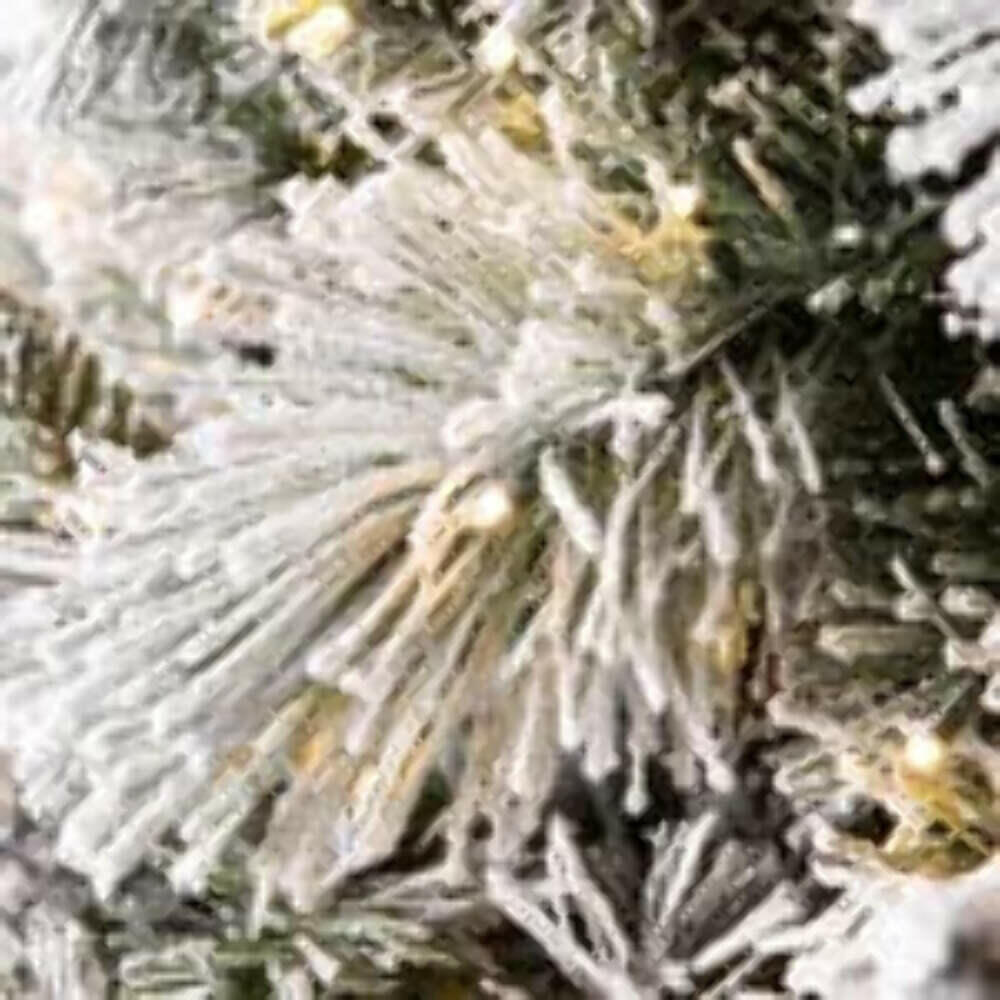 7.5 ft 1150 micro LED Christmas Tree-flocked