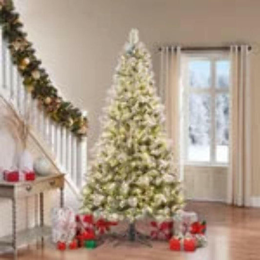 7.5 ft 1150 micro LED Christmas Tree-flocked