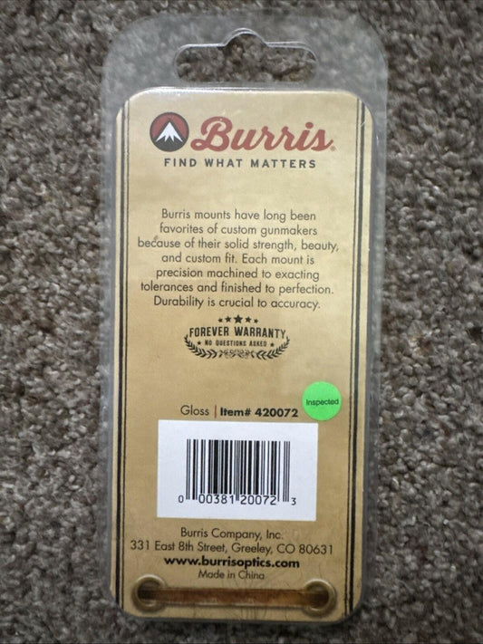 Burris 1" Rimfire and Airgun Rings, Gloss Black - 420072