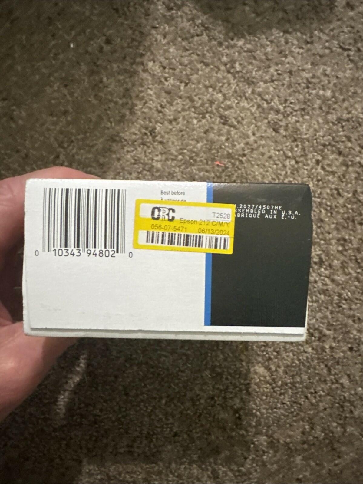 Genuine Epson 212 Standard Ink Cartridge Cyan Magenta Yellow Black (EXP 2027)