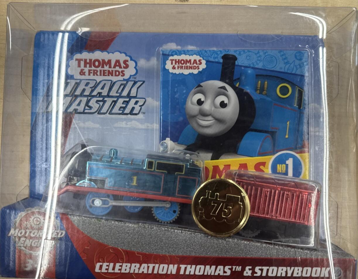 *New* 2020 THOMAS & FRIENDS Trackmaster Motorized 75th CELEBRATION THOMAS & Book
