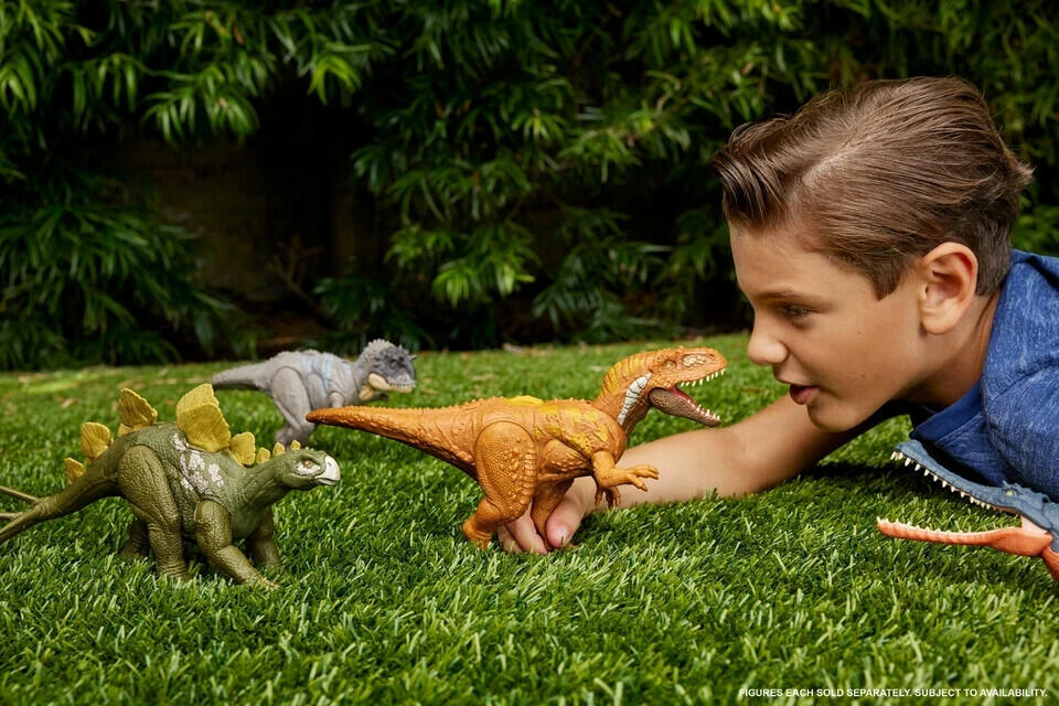 Jurassic World Hesperosaurus Dinosaur Epic Evolution Wild Roar Mattel - NEW