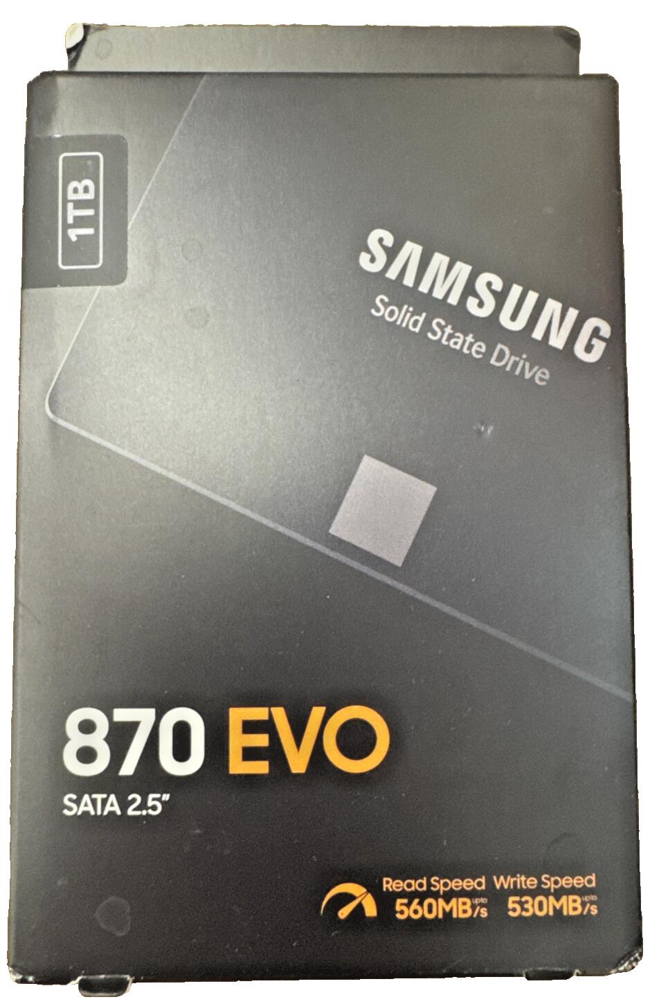 Samsung 870 EVO SATA III SSD 1TB 2.5” Internal Solid State Drive, Upgrade PC