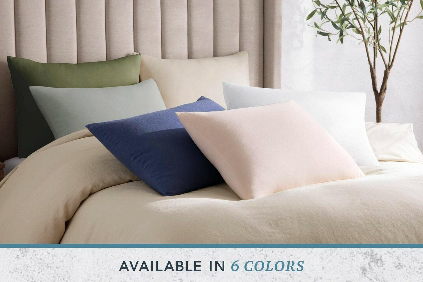 WelHome Cotton Linen Relaxed Duvet Cover, 3-piece Set