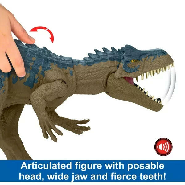 Mattel Jurassic World Ruthless Rampagin Allosaurus Dinosaur Toy