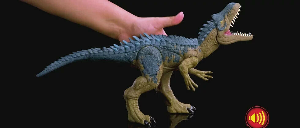 Mattel Jurassic World Ruthless Rampagin Allosaurus Dinosaur Toy