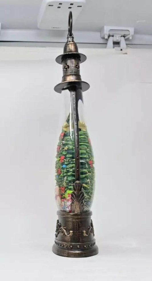 Holiday lantern, auto snow globe