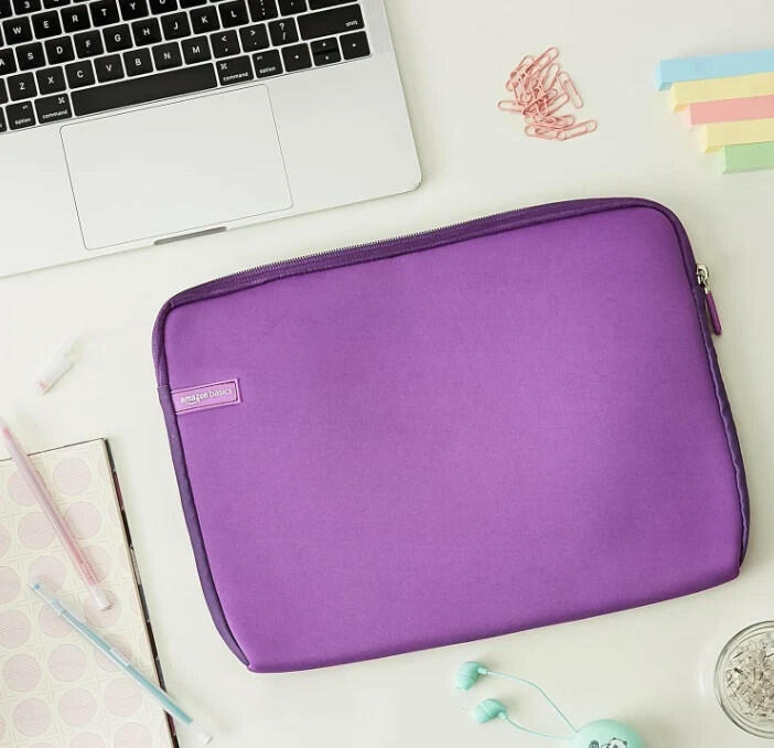 Amazon Basics 13.3-Inch Laptop Sleeve Protective Case with Zipper Purple New
