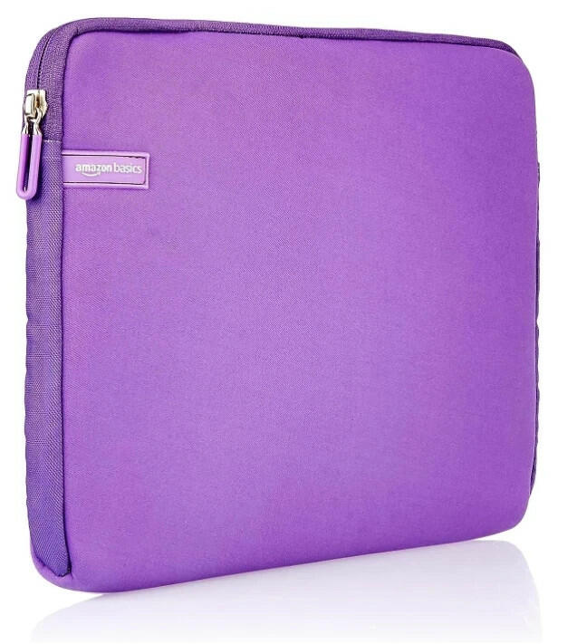 Amazon Basics 13.3-Inch Laptop Sleeve Protective Case with Zipper Purple New