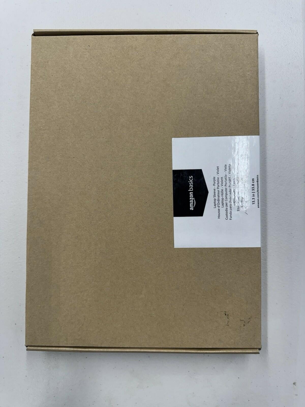 Amazon Basics 13.3-Inch Laptop Sleeve Protective Case with Zipper Purple New
