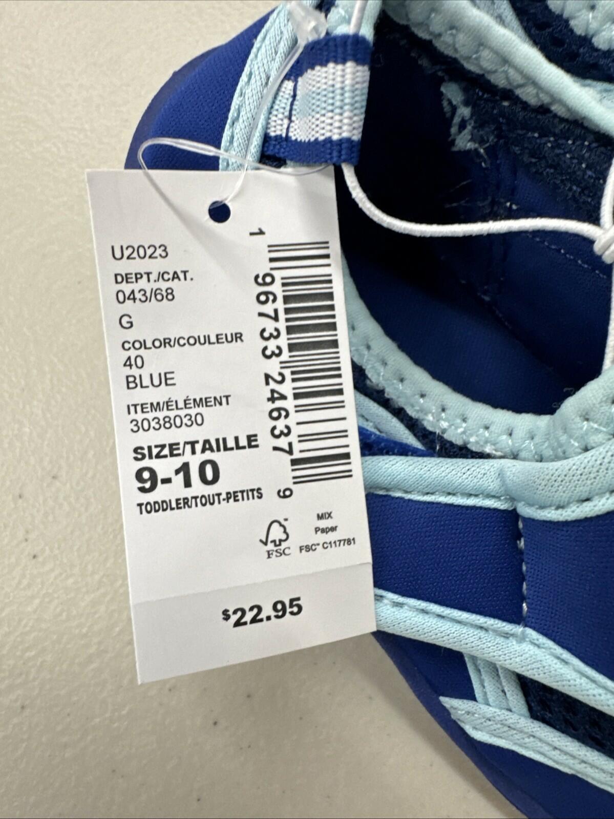 The Children's Place Boy's Water Shoes Blue Size Toddler Size 9-10,New In Bag!
