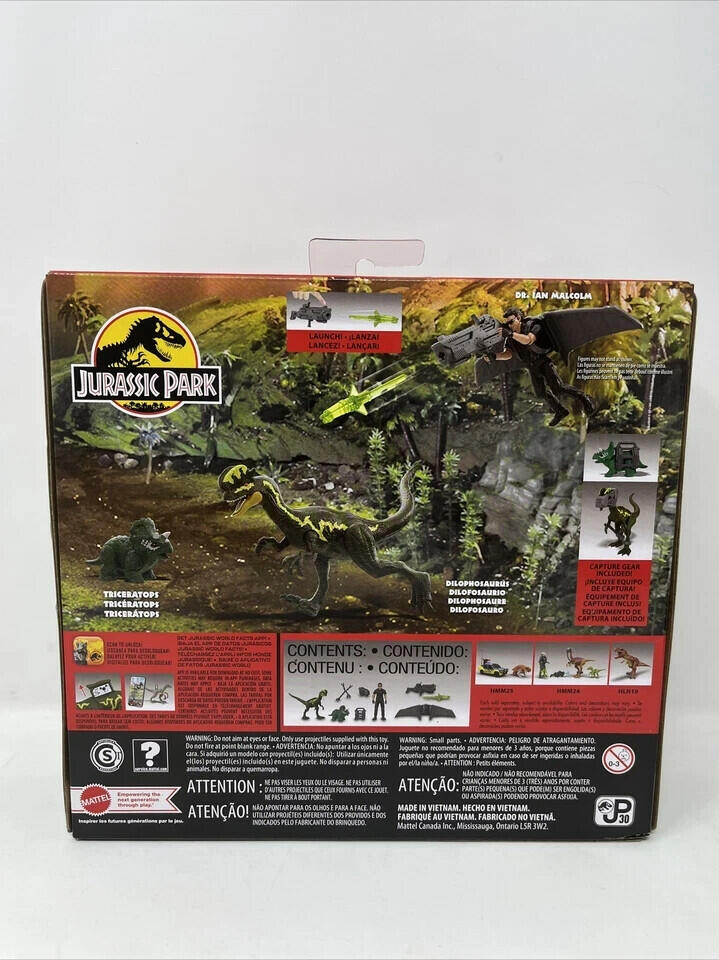 Jurassic Park Dr. Ian Malcolm Glider Escape Pack 93 Classic 30th Anniversary Fig