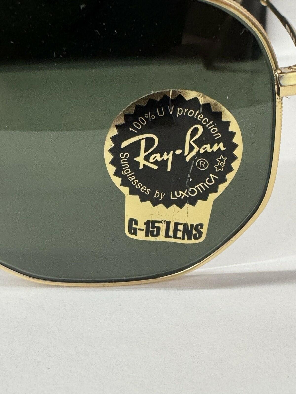 Ray-Ban Sunglasses RB3548N Hexagonal Flat Gold Frame Green Classic Lens 51mm