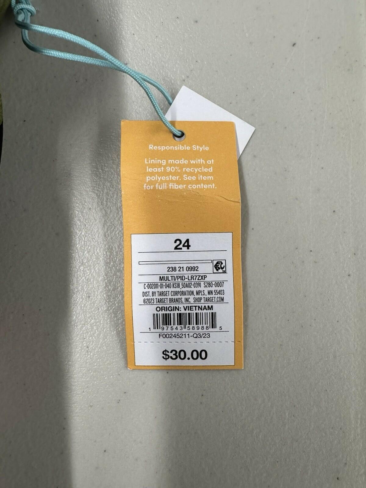 Kona Sol Tankini Top Tropical Floral Size 24 XXL