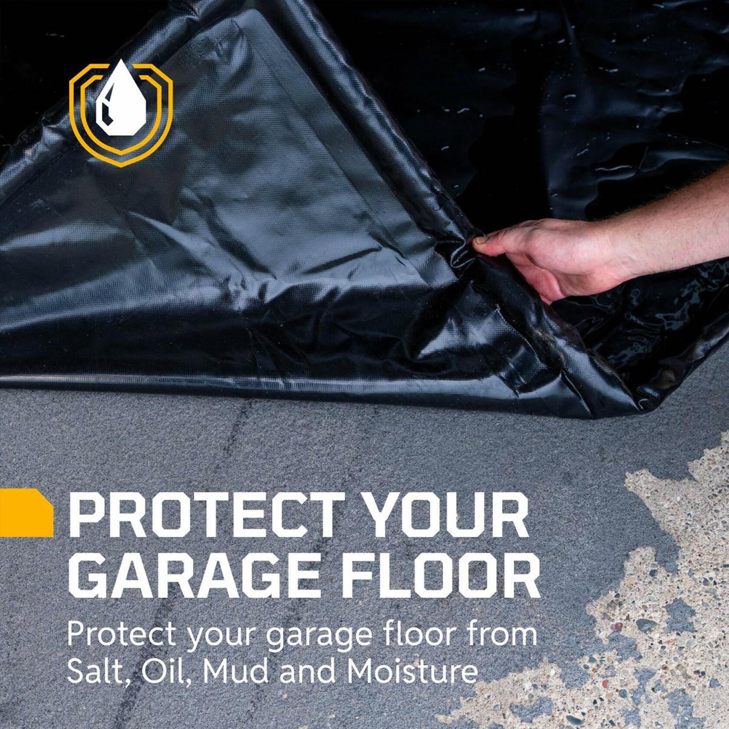 AutoFloorGuard Heavy-Duty Garage Containment Floor Mat for SUVs & Trucks