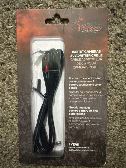 Wildgame Innovations 6V Adapter Cable | 6V Cable for Cameras