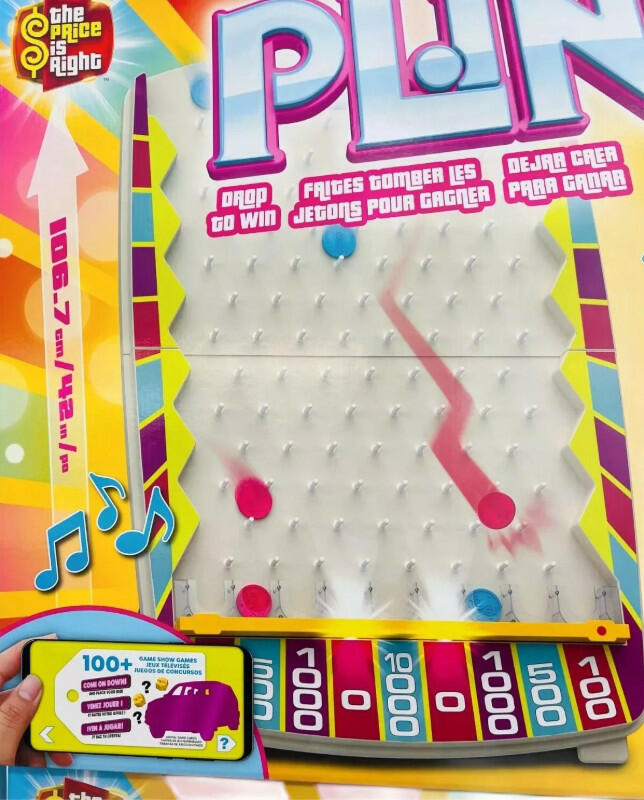 Plinko Game Of Chance From The Price Is Right, Life-Size Plinko Board with Sound