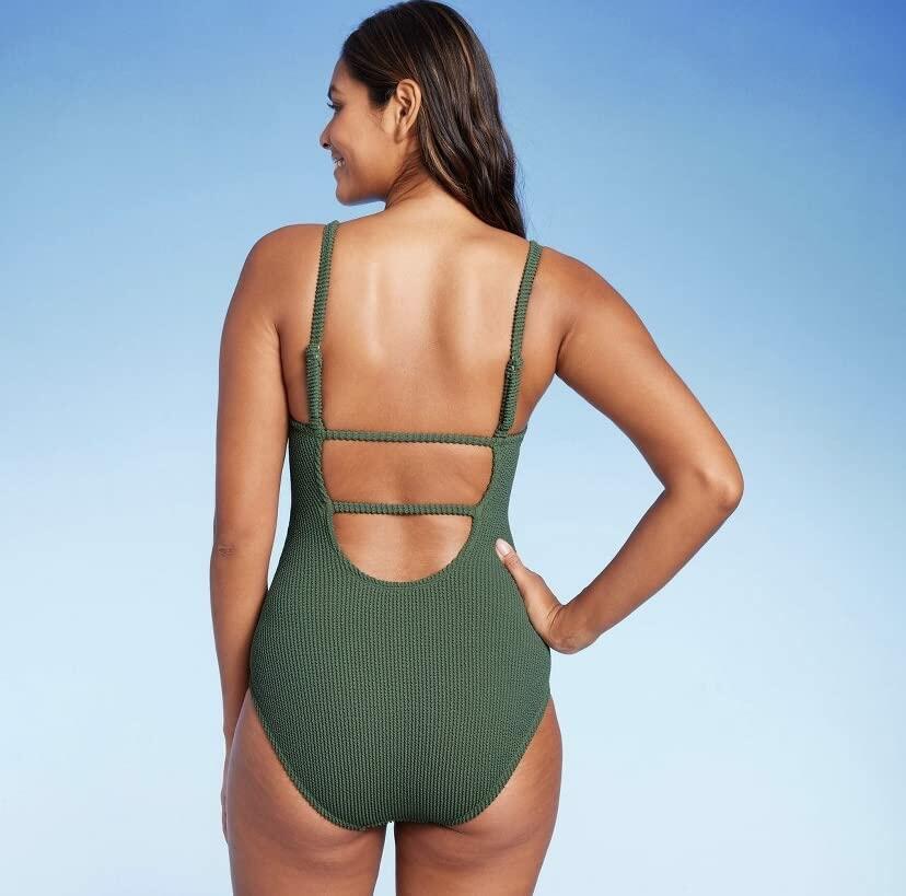 Kona Sol Women's Pucker One Piece Swimsuit-Large