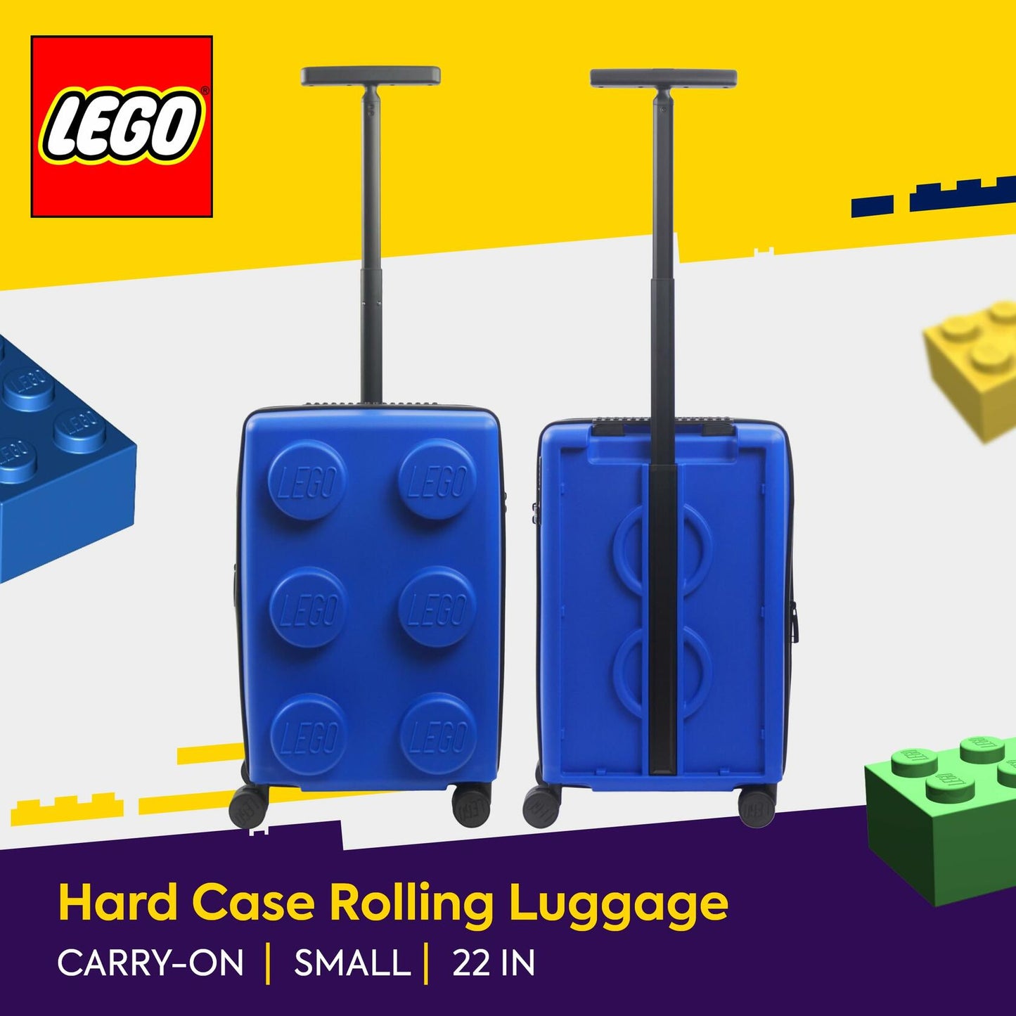 LEGO Kids Suitcase, Children's Carrying Bag-Blue