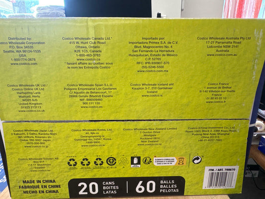 Penn 1 Player Pack 20 Cans 60 Balls Championship Extra-Duty Felt High Altitude