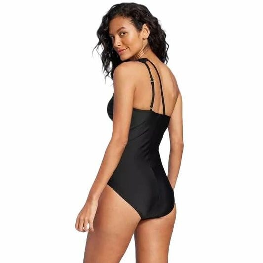 Kona Sol Women's Tummy Control One Shoulder-Onepiece - Medium