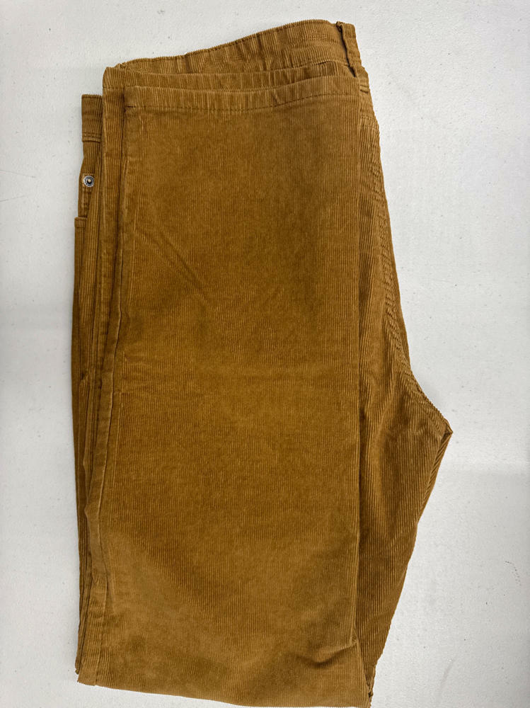 Goodfellow & Co Men's Slim Straight Corduroy 5-Pocket Pants - (US, Waist Inseam, 36, 30, Brown)