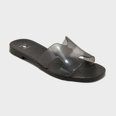 Women's Bonnie Jelly Slide Sandals - Shade & Shore Black 8