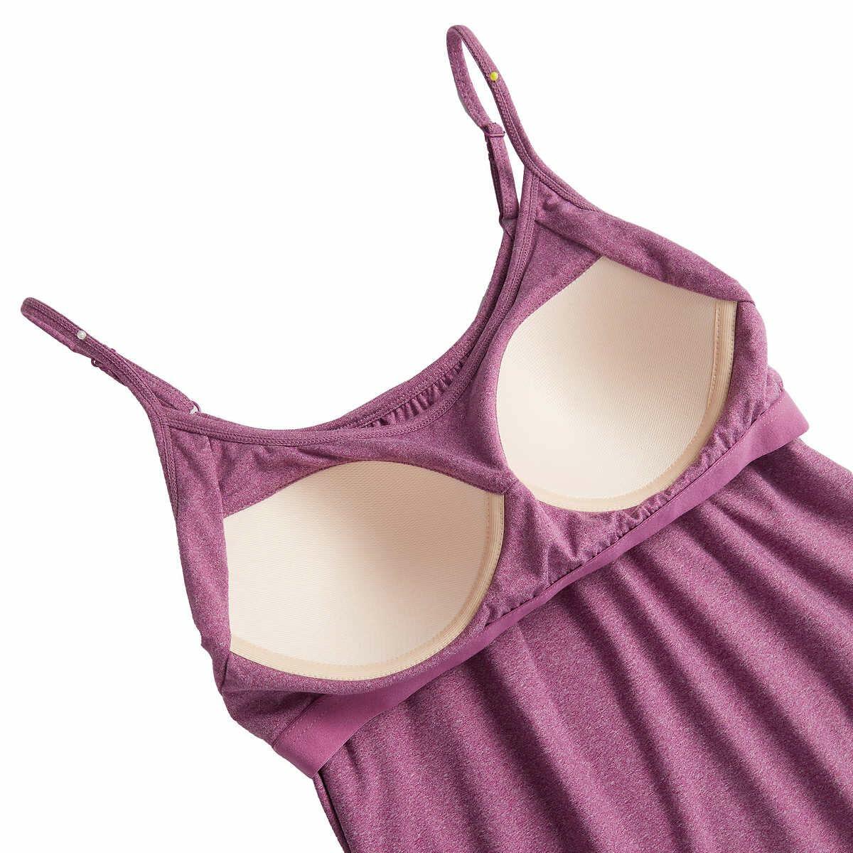 32 Degrees Cool Womens 2-Pack Lightweight Top Cami-Large-Plum/Black