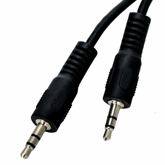 ChromaCast 2 Pack 10ft Black 3.5mm Rubber Aux Cable